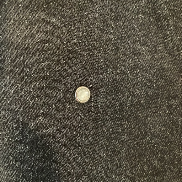 Free generation size L faux diamond studded black jeans. 5 pockets. High rise. - Picture 6 of 13